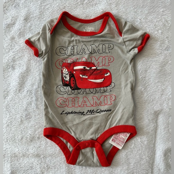 Disney One Pieces Disney Baby 69 Month Lightening Mcqueen Onesie